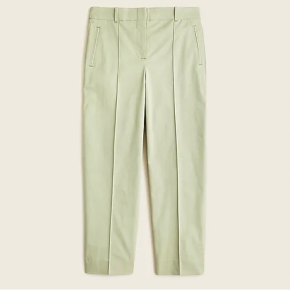 JCREW SIZE 14T FADED PISTACHIO TALL WILLA STRAIGHT LEG CHINO PANT - Picture 4 of 7